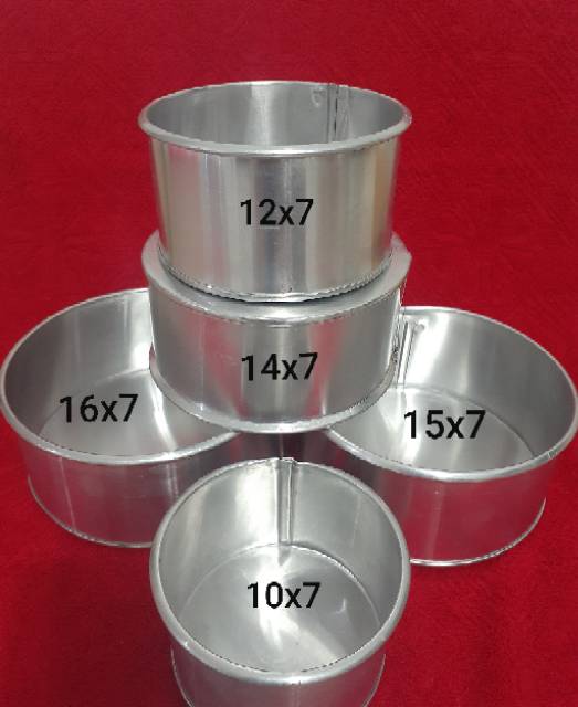 DAPURMAMI Loyang Bulat Loyang Kotak Cake Bolu Serbaguna Cetakan Kue  Brownis Tart Puding Bolu Coklat Cake