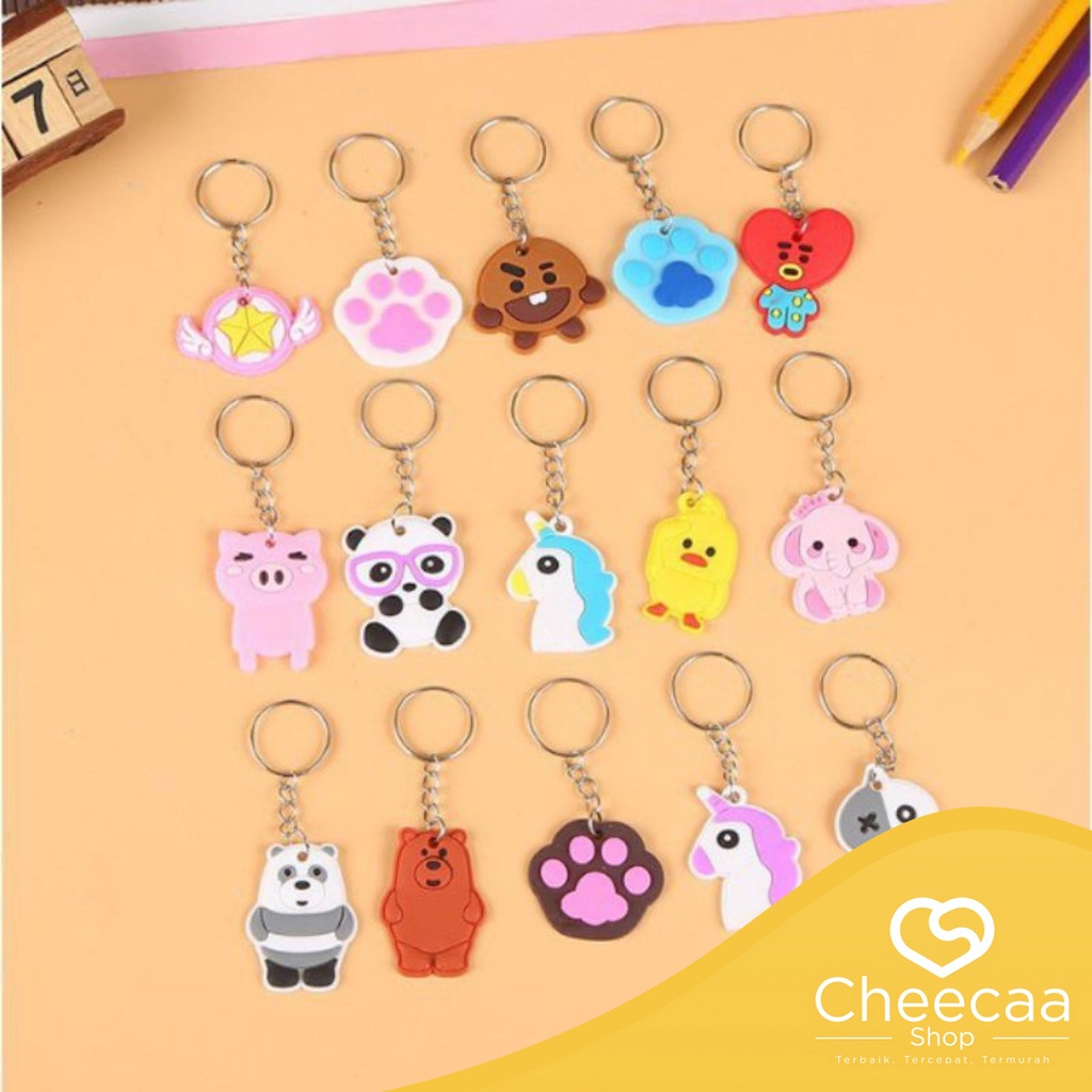 CC (ACC54) Gantungan Kunci Karakter  K-POP Gantungan Kunci Lucu Keychain Gantungan BTS