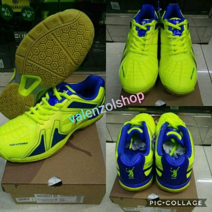 Sepatu Badminton Flypower Mendut 2 Lime - Original