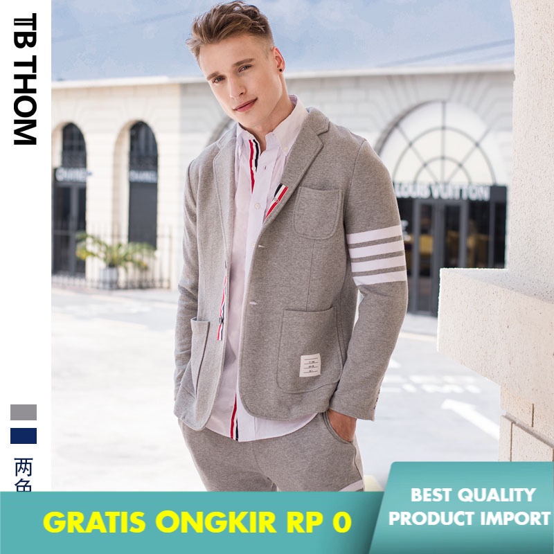 Inggris Fashion Tren  TB Thom Pria Perapi Terpisah Kasual Jaket