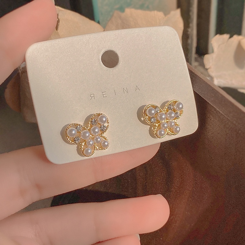 Hello Girl S925 Silver Needle Multi-style Earrings Fashion Niche Design Light Luxury Earring-09#