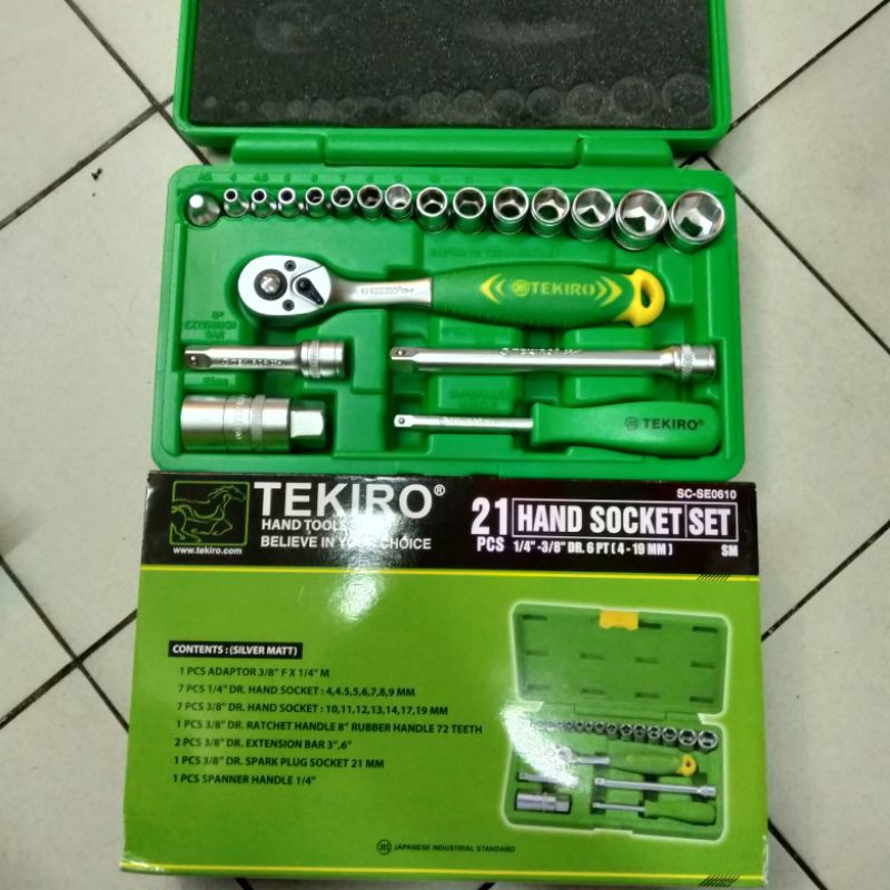 Kunci Shock Sok Tekiro 21 Set Original