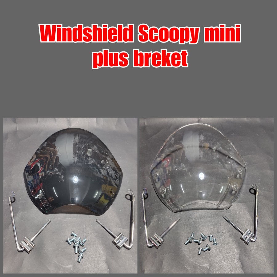 windshied winsil visor scoopy FI vario beat fino mio nex spin sky drive free braket TGP