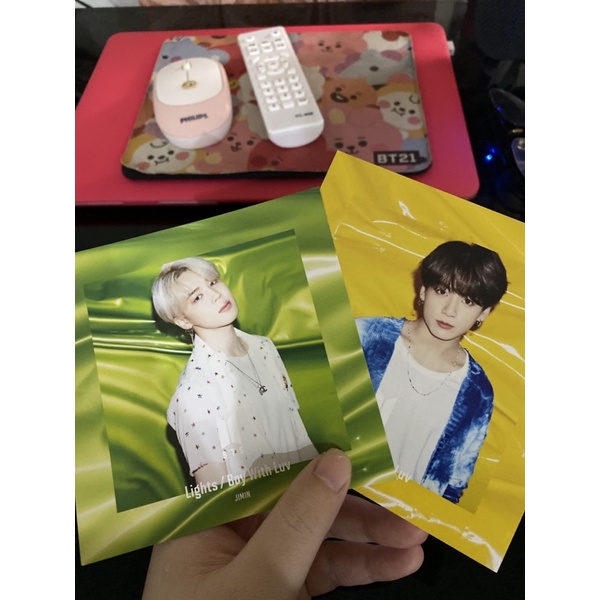 OFFICIAL PHOTOCARD BTS JAPAN ALBUM LIGHT BUTTER JUNGKOOK JIMIN