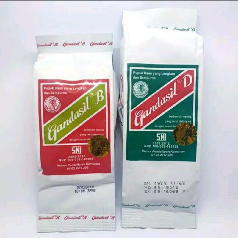 Jual PUPUK GANDASIL B Dan GANDASIL D UKURAN 500GRAM Indonesia|Shopee ...