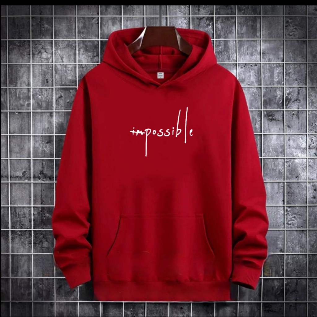 PAKAIAN PRIA / SWEATER HOODIE IMPOSSIBLE / HOODIE MURAH / HOODIE PRIA DAN WANITA / UNISEX