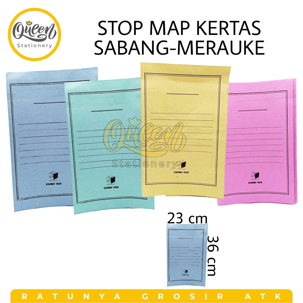 

1 PAK (50 LEMBAR) STOP MAP KERTAS SABANG-MERAUKE / MAP KERTAS