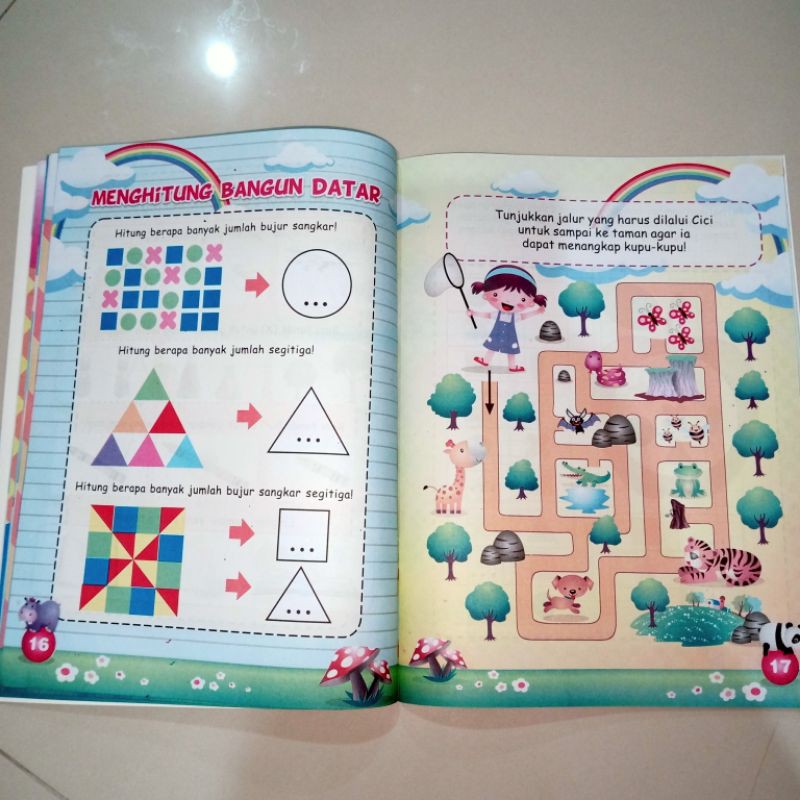 buku games book for creative dan smart kids full colour 56 halaman (21×28cm)