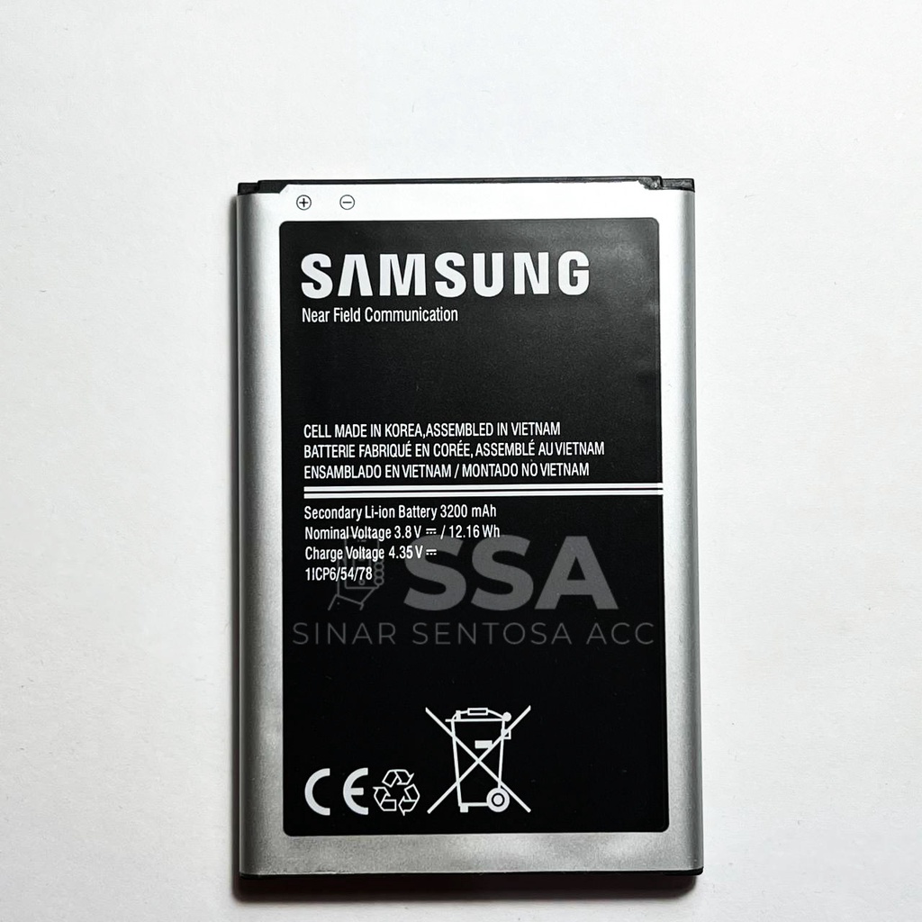 Baterai Original 100% Samsung Galaxy Note 3 N900 B800BN N9000 Batre Batrai Battery Note3 Ori HP Awet Garansi