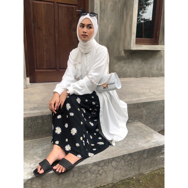 ZEA - Printed Skirt - Rok Motif Polkadot Macan Katun