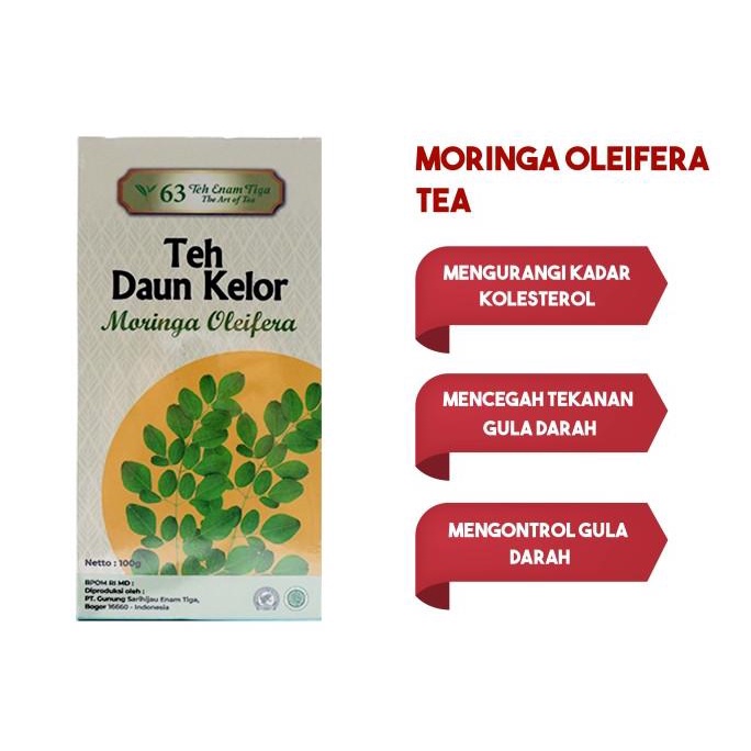 

[COD] Teh 63 Moringa Oleifera (Daun Kelor) 100gr [COD]