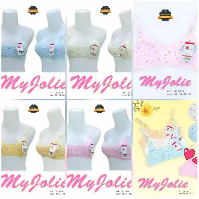 bh remaja busa tipis jolie size 32 34 35 36