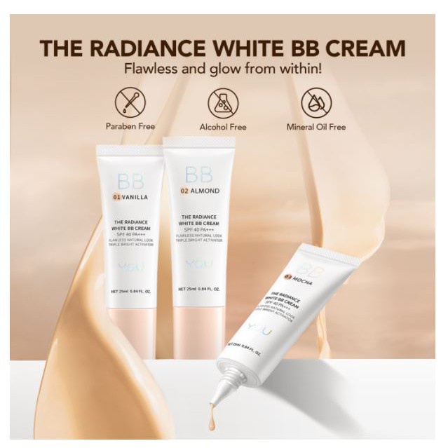 YOU Radiance White BB Cream SPF 40 PA+++ 25ml