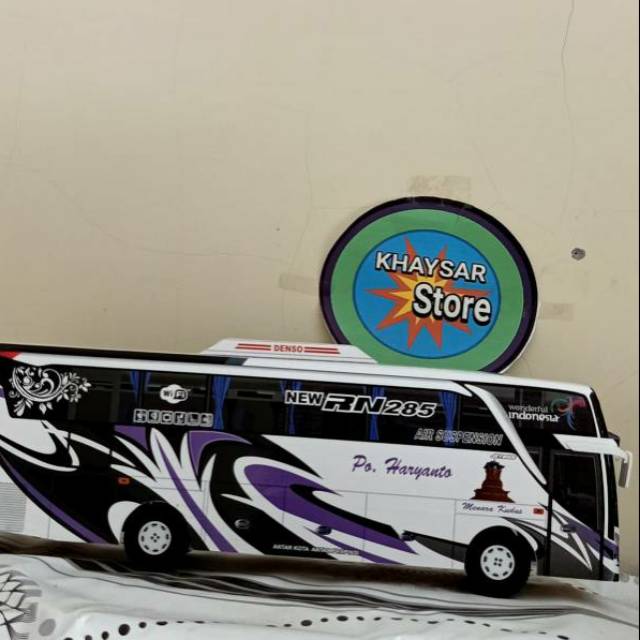 Miniatur Bus bis haryanto UNGU shd