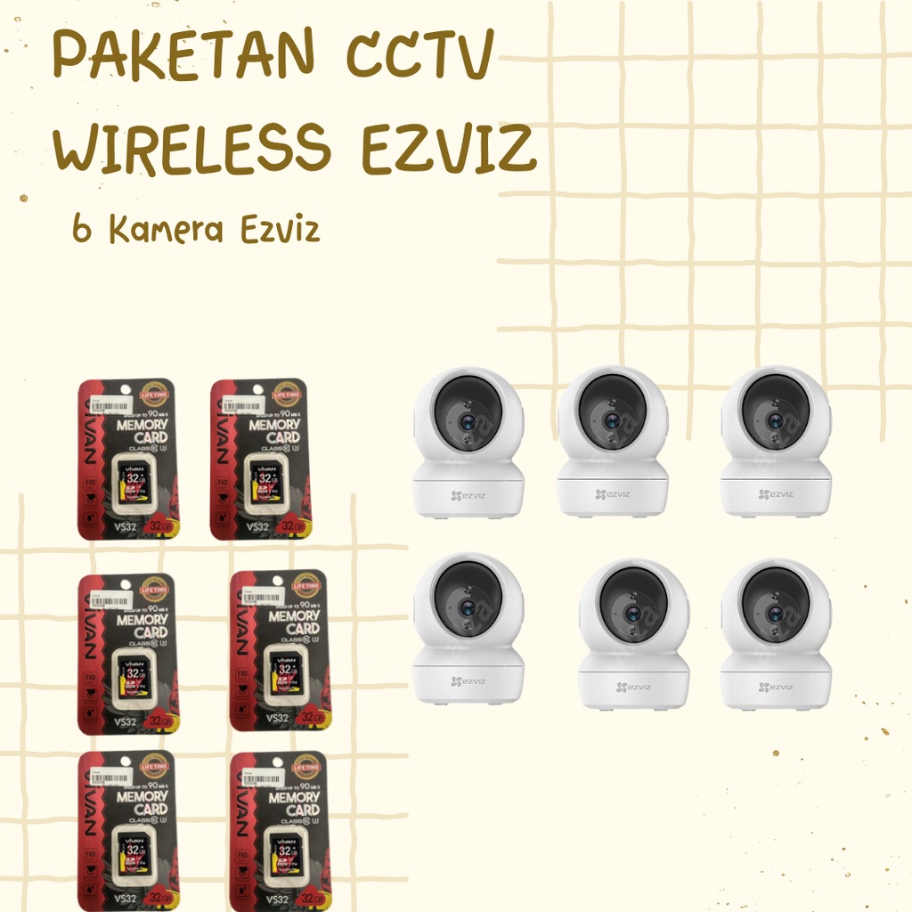 Pemasangan 6 titik CCTV Ezviz/ Instalasi CCTV ezviz/ Pemasangan cctv