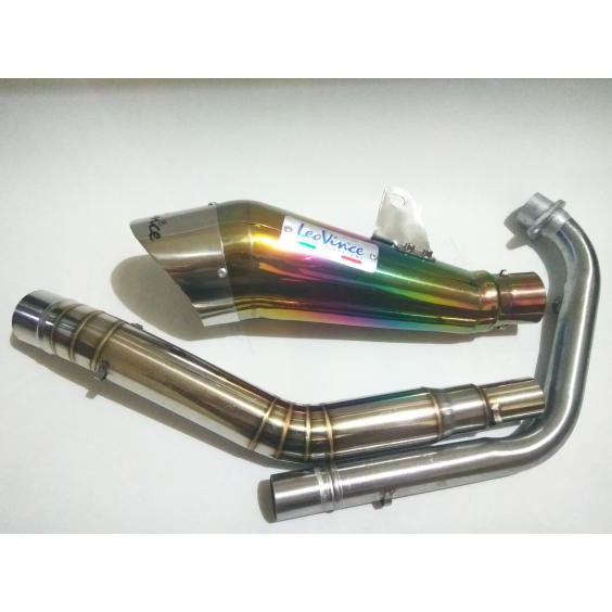 knalpot racing leovince cobra rainbow fullsystem ninja 250 RR mono Promo