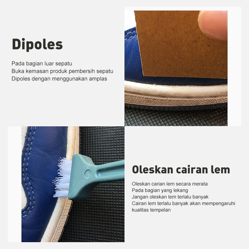 Lem Perbaikan Sepatu BAIHERE Kuat Tahan Air 50ml Lem Penambal Penguat Sepatu READY STOCK