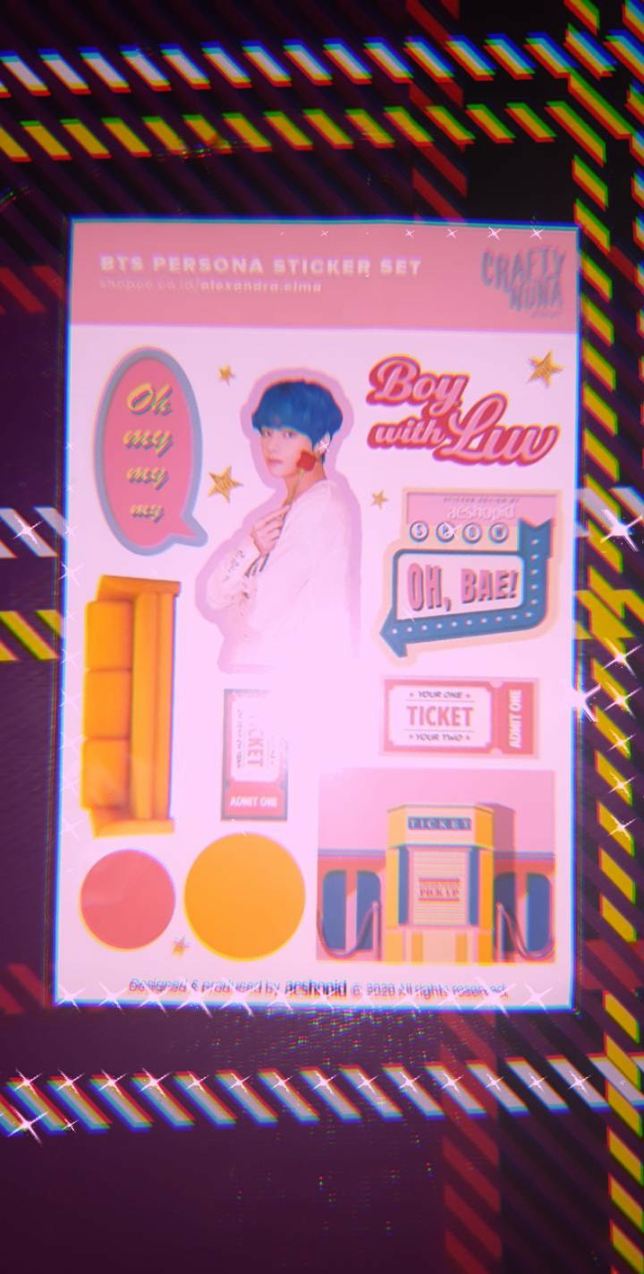 Sticker case hp BTS  Persona Boy with Luv set tumblr 