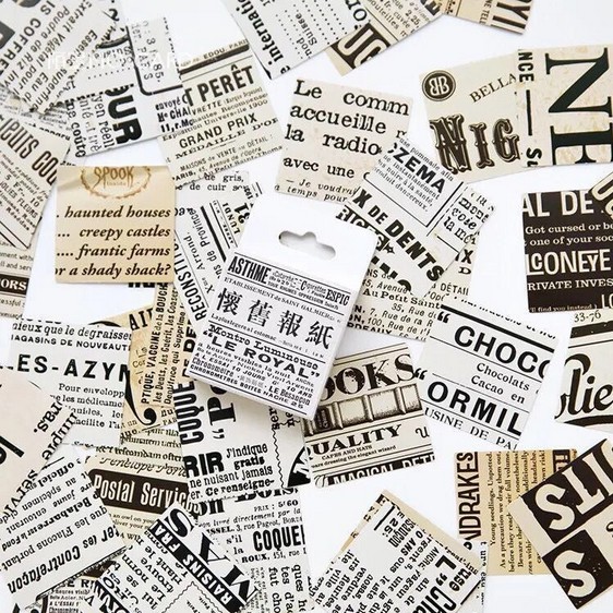 

HI191 Stiker 45pcs Motif Tulisan Koran LE ROYAL Untuk Jurnal DIY Catatan
