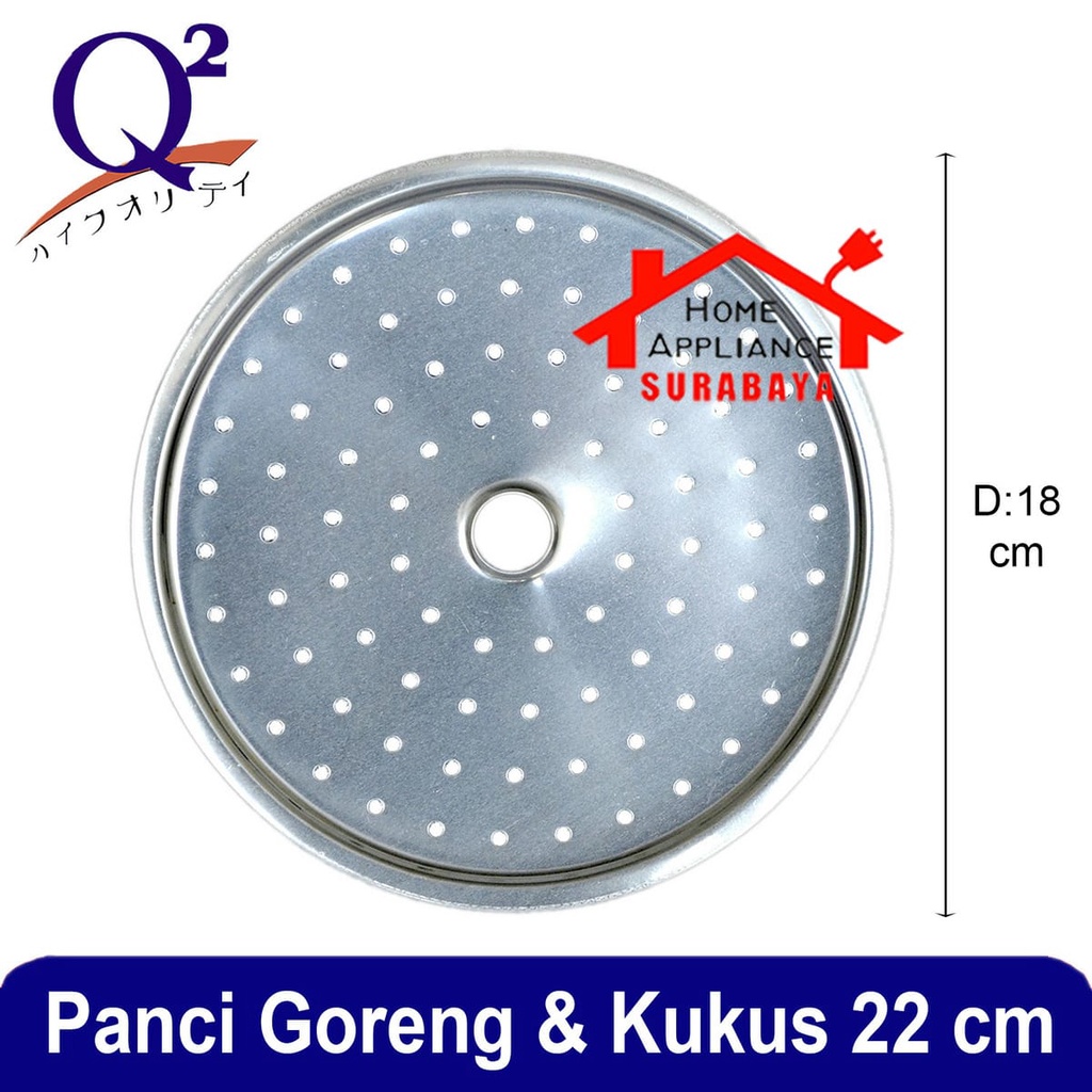 Deep Fryer Pan 22 CM Multifungsi 3 IN 1 - Panci Kukus Goreng Rebus Serbaguna - Panci Korea Q2 218