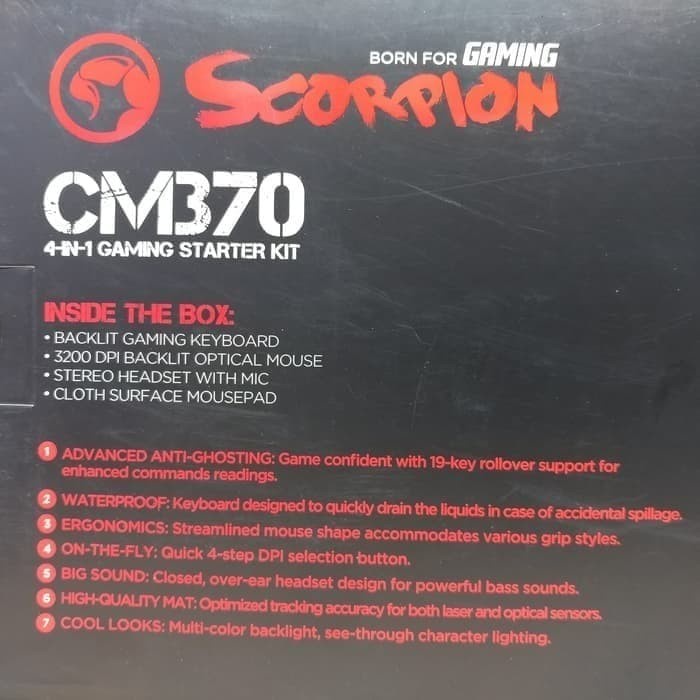 MARVO CM370 Gaming Starter Kit 4 in 1 KEYBOARD