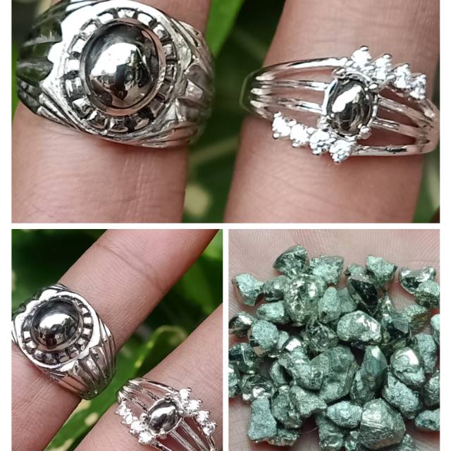 Cincin badar emas batu alami