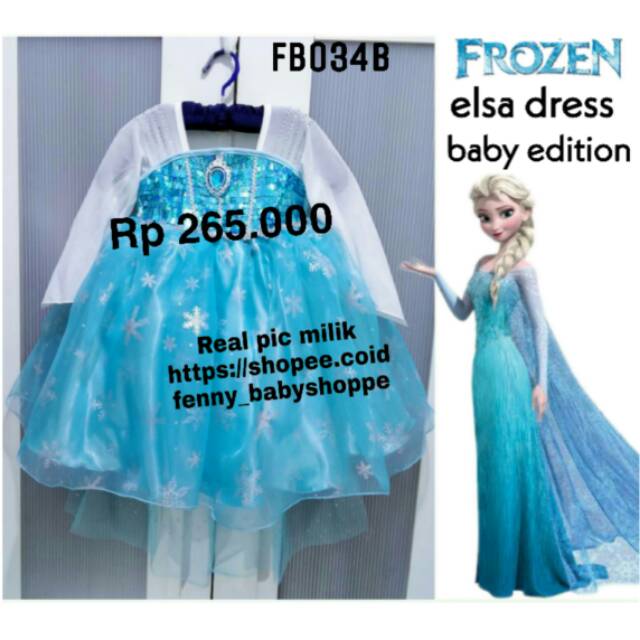 Kostum FB034B frozen elsa baby dress
