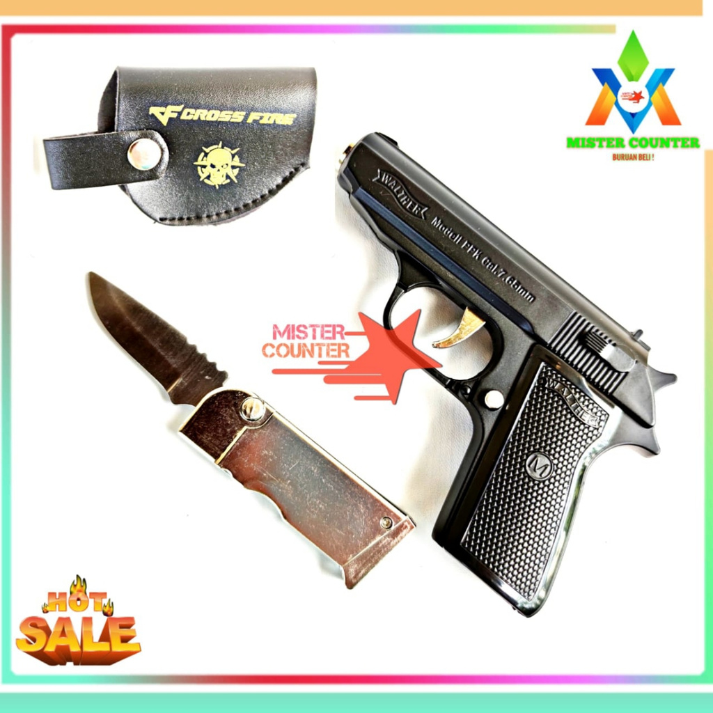 Korek Api Pistol Walther Magazine Dapat Di Buka Senjata Rahasia Tersembunyi