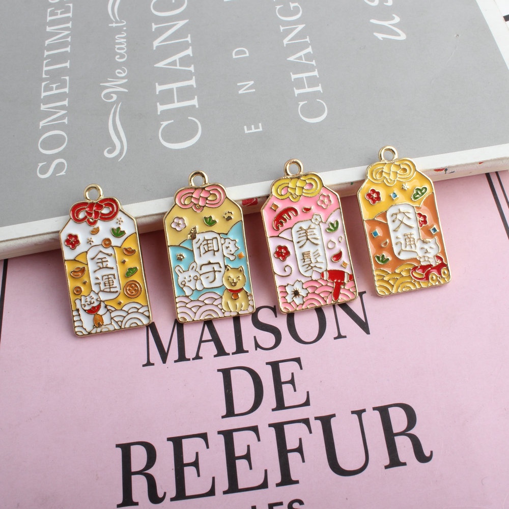 1 pcs Charm Enamel Epoxy Jimat Omamori