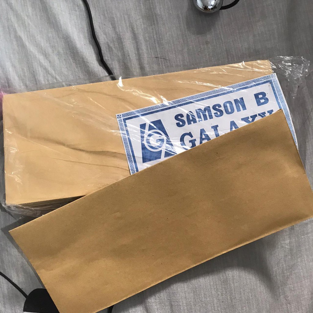 

100 pcs amplop coklat packing