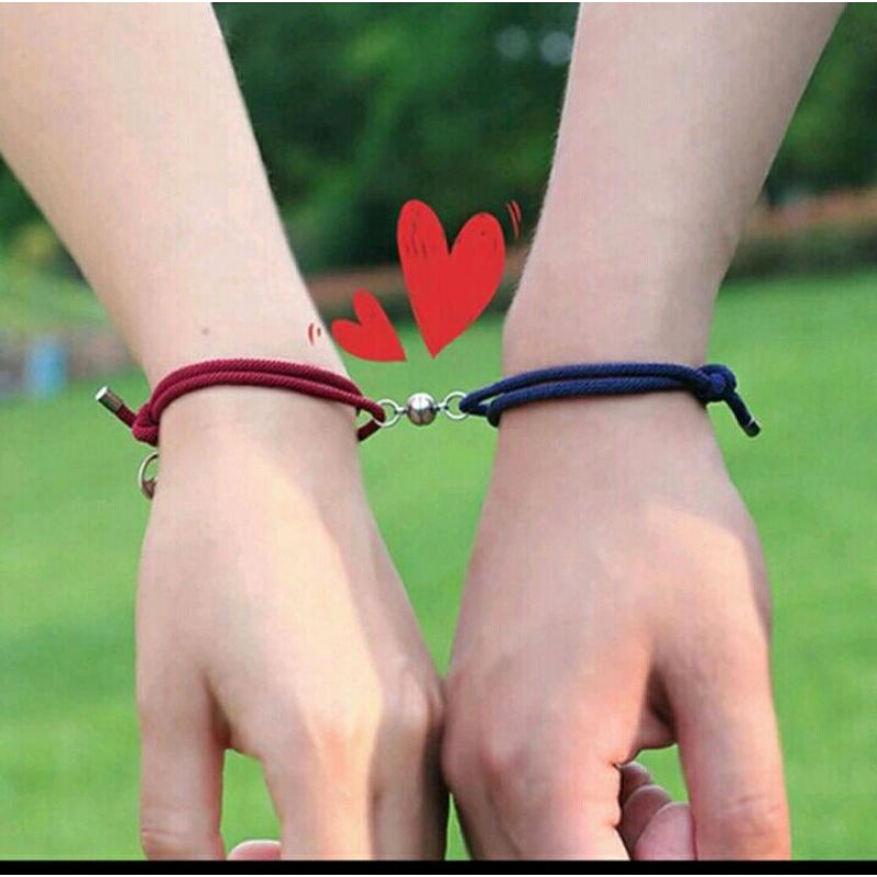2 pasang gelang couple bermagnet