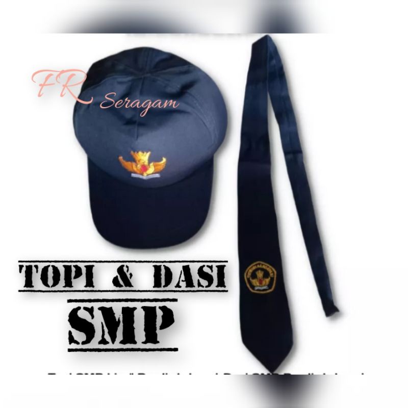 TOPI DAN DASI SEKOLAH SMP ANAK LAKI-LAKI