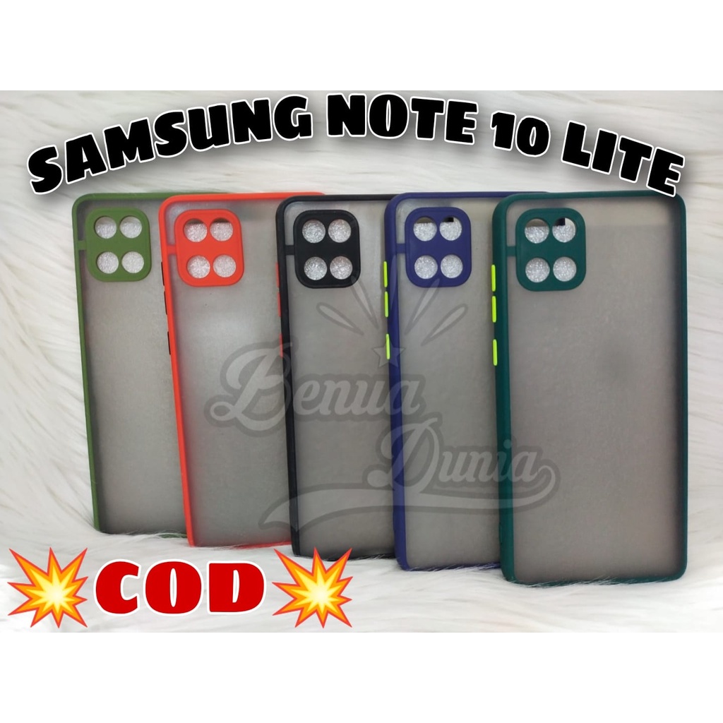 CASE MATTE SAMSUNG NOTE 10 PLUS/SAMSUNG NOTE 10+ -SAMSUNG NOTE 10 LITE // CASE DOVE MY CHOICE RING KAMERA - BD