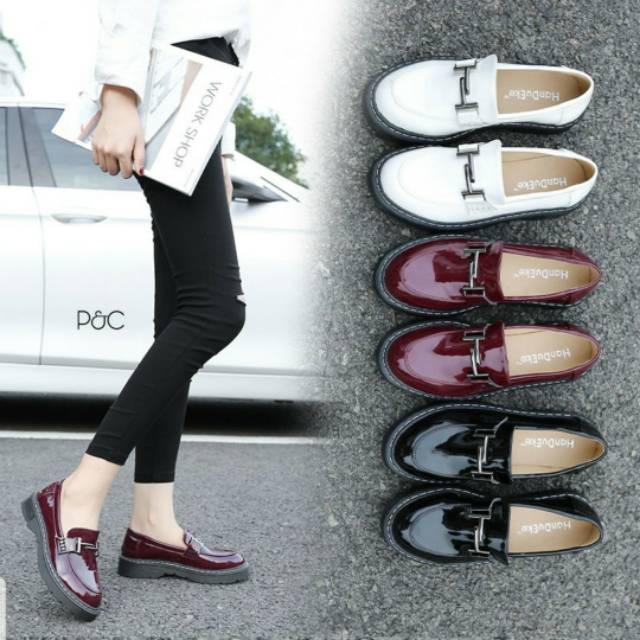 DOCMART HER CONSTANC SEPATU LOAFERS GUCCI SANTAI KAMPUS KERJA KANTOR MODEL IMPORT