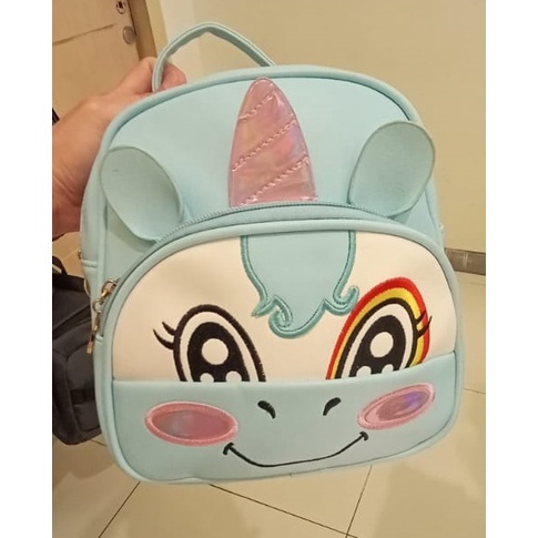 TAS RANSEL ANAK UNICORN MERK PINK KISS BY ELIZABETH