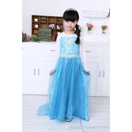( GAUN SAJA ) Dress FROZEN ANAK ( READY MOTIF NO. 2 ) / gaun frozen anak / baju FROZEN anak / FROZEN