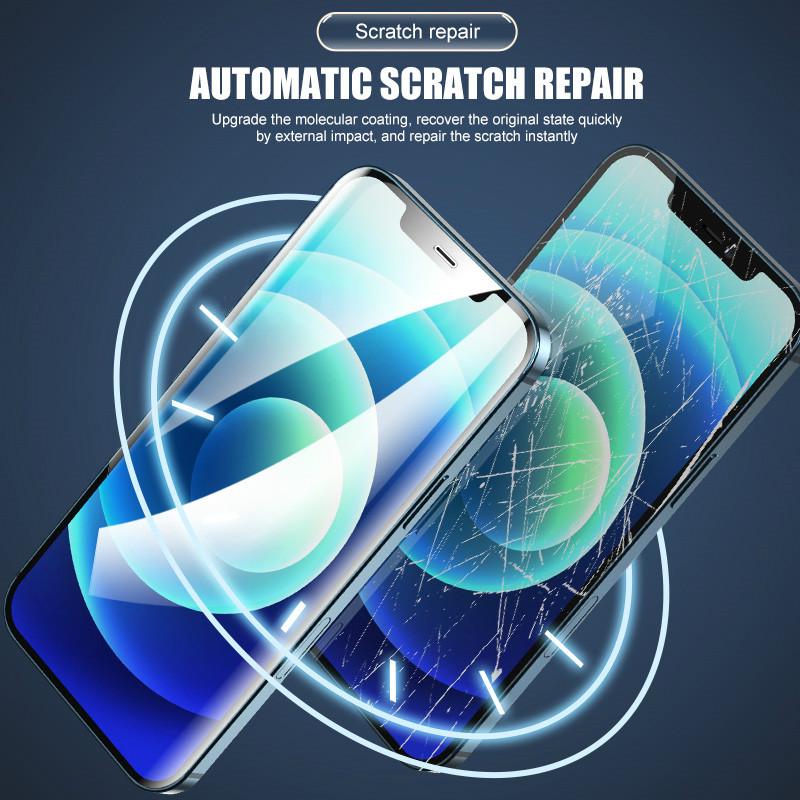 999D Hydrogel Film Front and Back Screen Protector for IPhone 12 11 Pro X XS Max XR 8 7 Plus Soft Flexible Extra Slim Protective Film