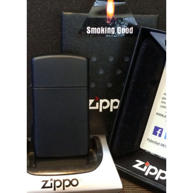Zippo Slim Black Matte 1618