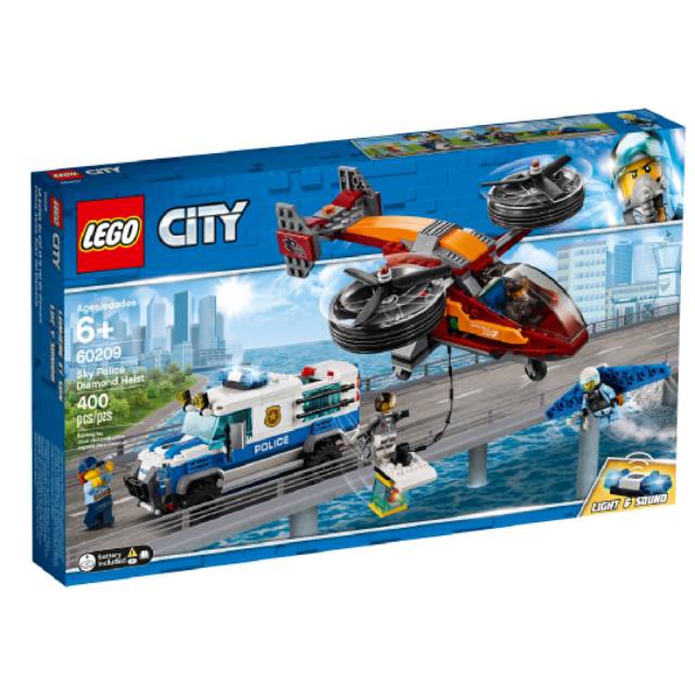 LEGO City 60209 - Sky Police Diamond Heist Building Kit