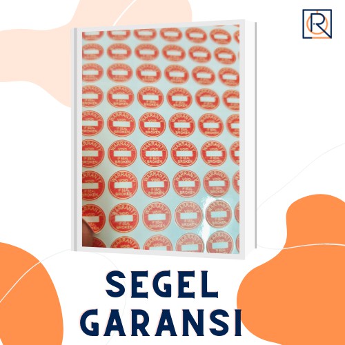 

Segel garansi 1x1cm bahan kertas pecah telor