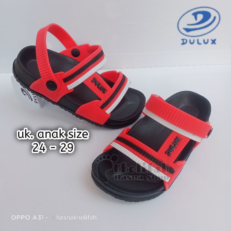 sandal gunung anak terbaru casual keren size 24-29 dulux 296d-nw