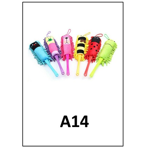 A14 Kemoceng / Pembersih Debu / Animal duster chennile microfiber cendol karakter