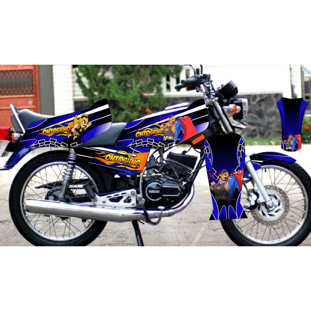 Modifikasi Motor King Warna Biru Arena Modifikasi