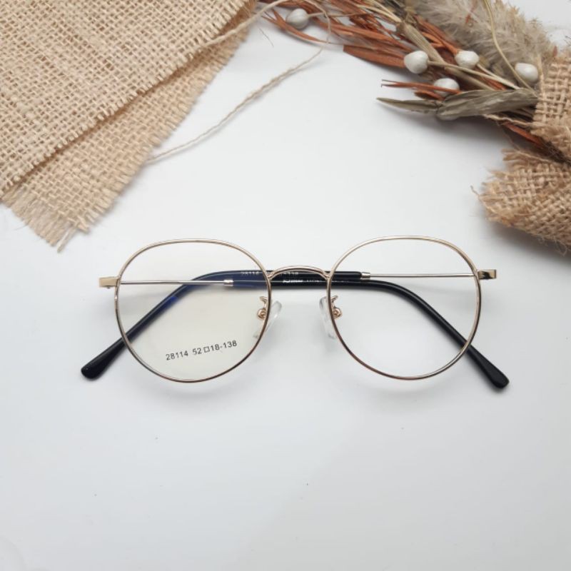 Kacamata Wanita Minus Frame 28114 Free Lensa Blueray Atau Photocromic