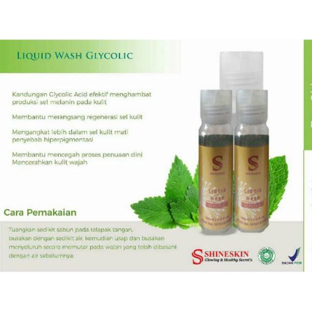 Liquid wash glycolic