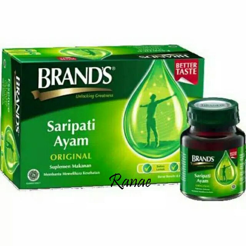 ISI 6 - BRAND'S Saripati Ayam Original Brands 6 botol x 70 gram Brand