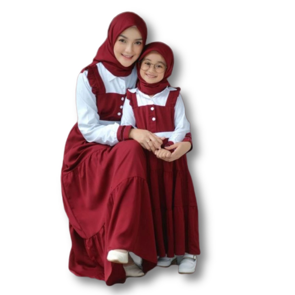 BAJU WANITA IBU &amp; ANAK LIVY DRESS COUPLE-GAMIS WANITA-GAMIS TERBARU-DRESS WANITA