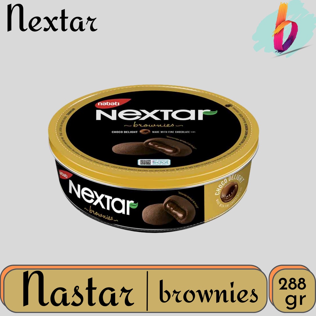 

Nextar Nastar Cookies Brownies 288 G Brownies kukis dengan isi lelehan coklat di dalamnya yang memiliki tekstur yang lembut