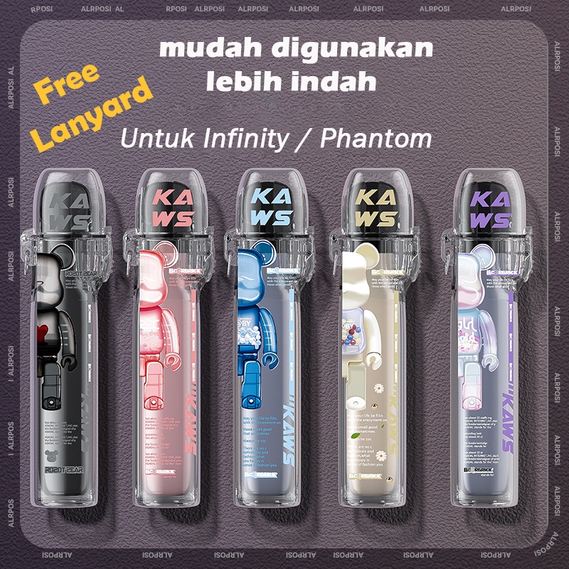 Transparan Pola kartun casing tali logam untuk  Infinity / Infinity Plus