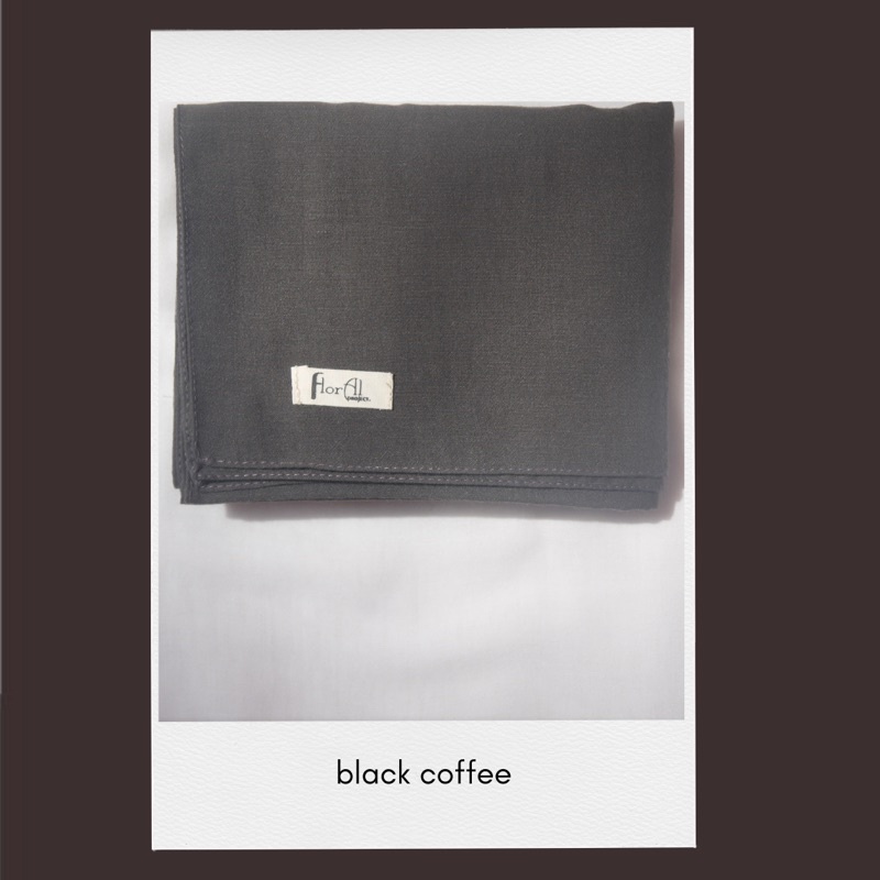 Qia Shawl Pashmina Voal Miracle-Black Coffee